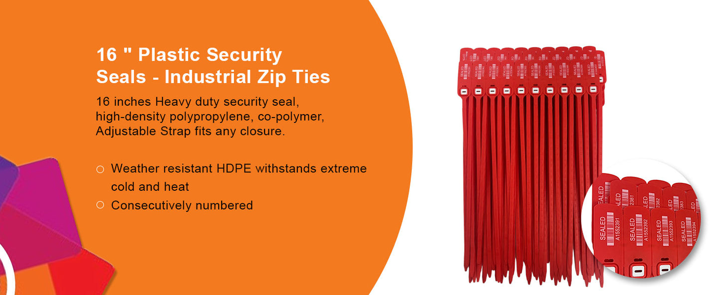 Red Plastic Seals