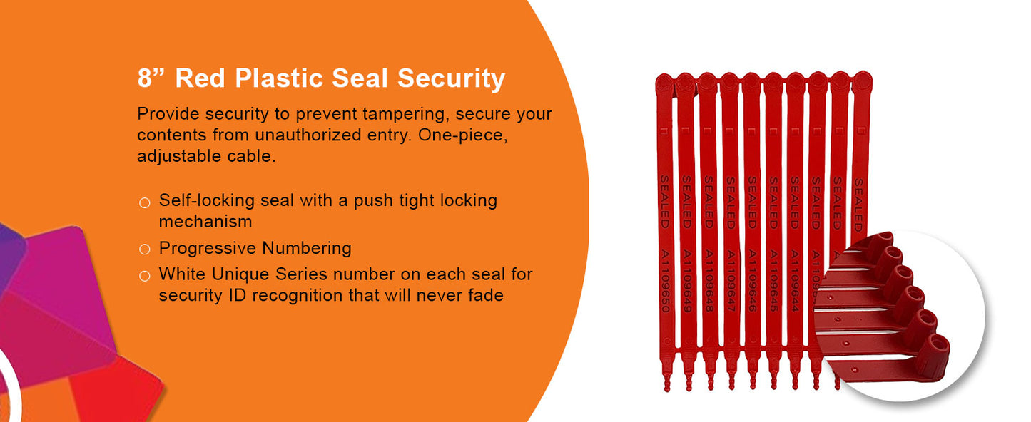 Red Plastic Seals