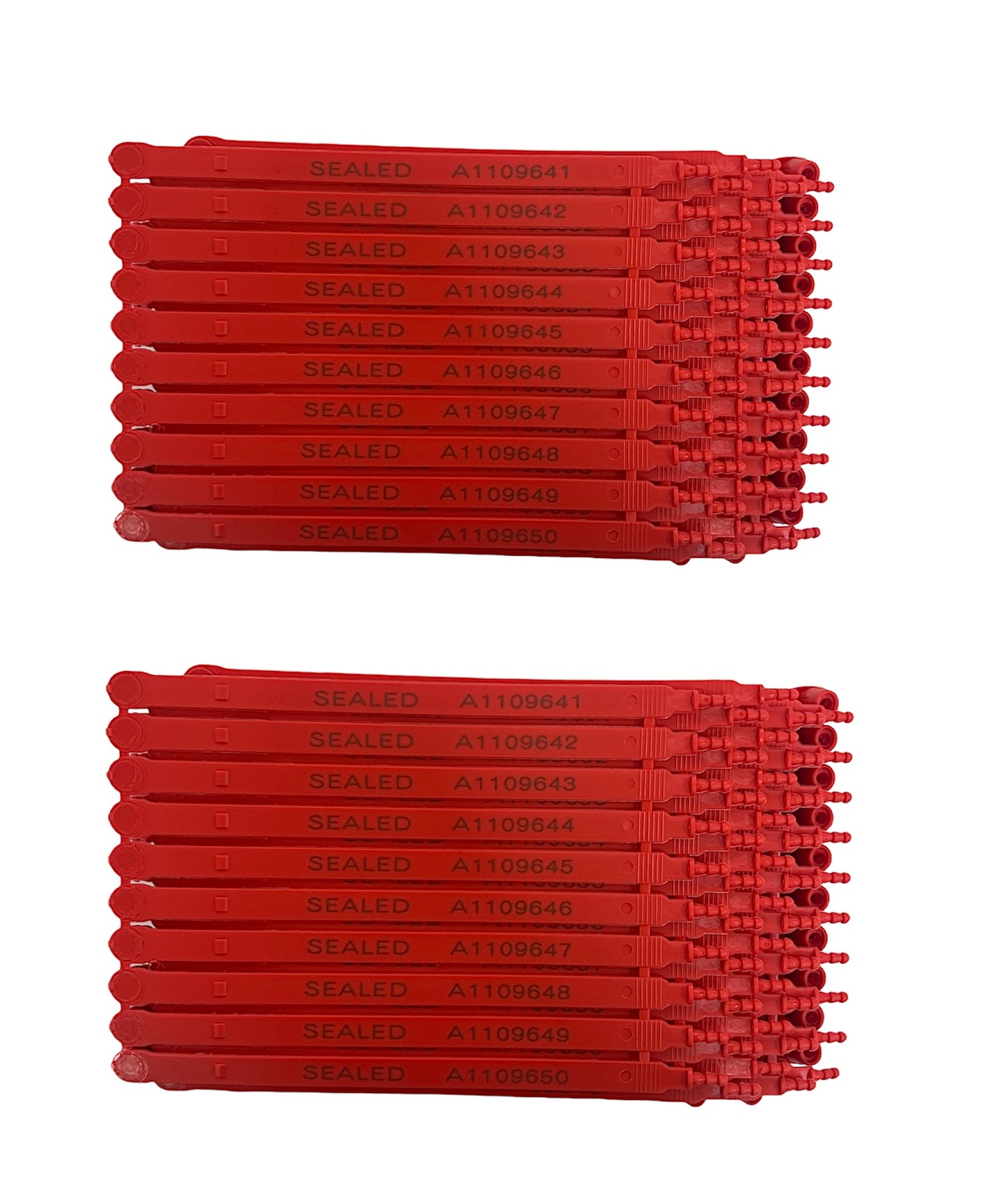 Red Plastic Seals