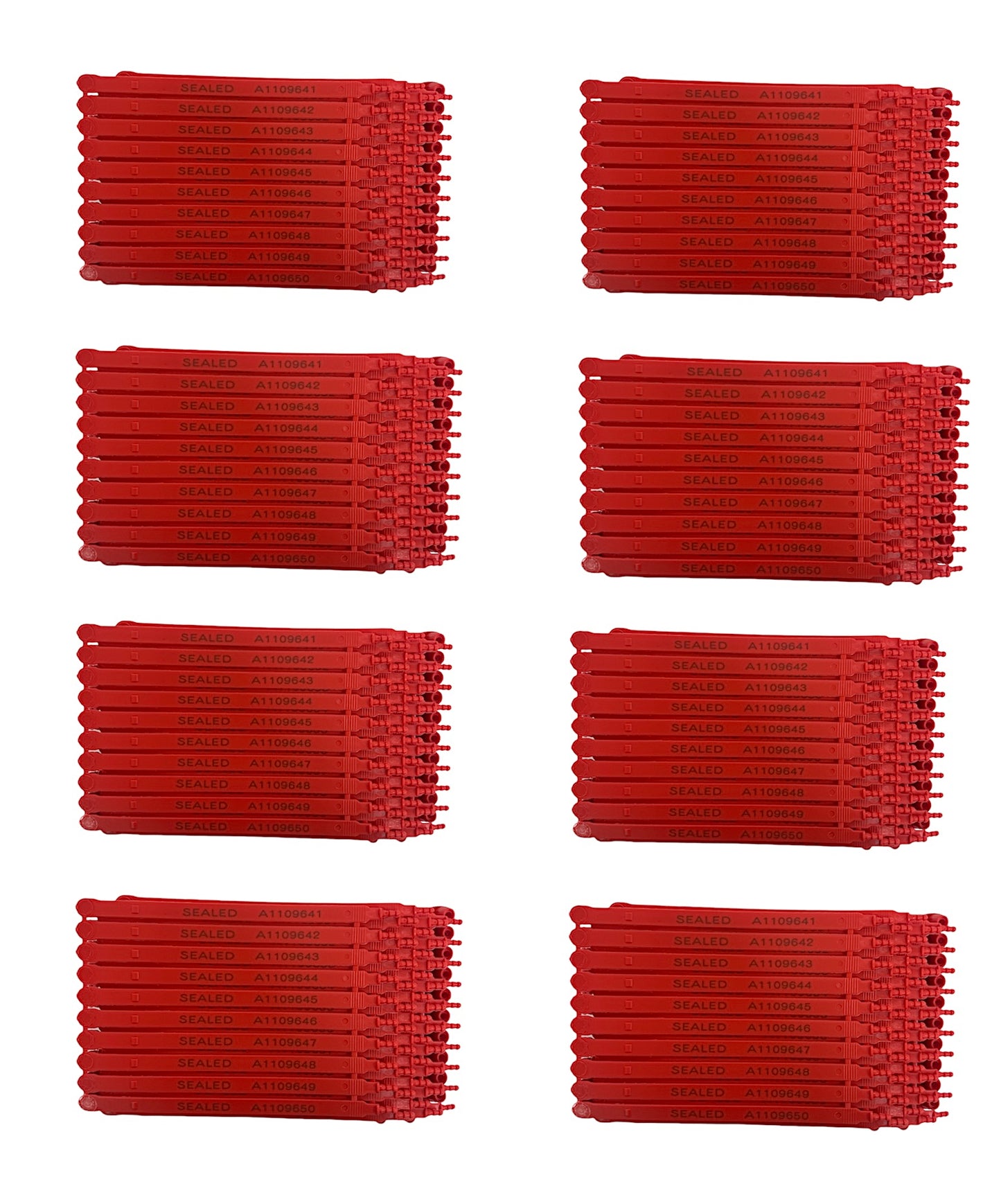 Red Plastic Seals