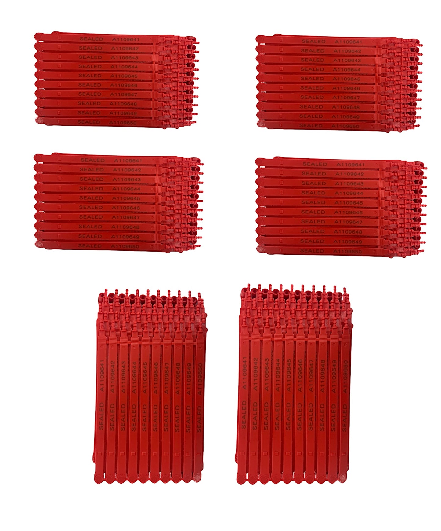 Red Plastic Seals