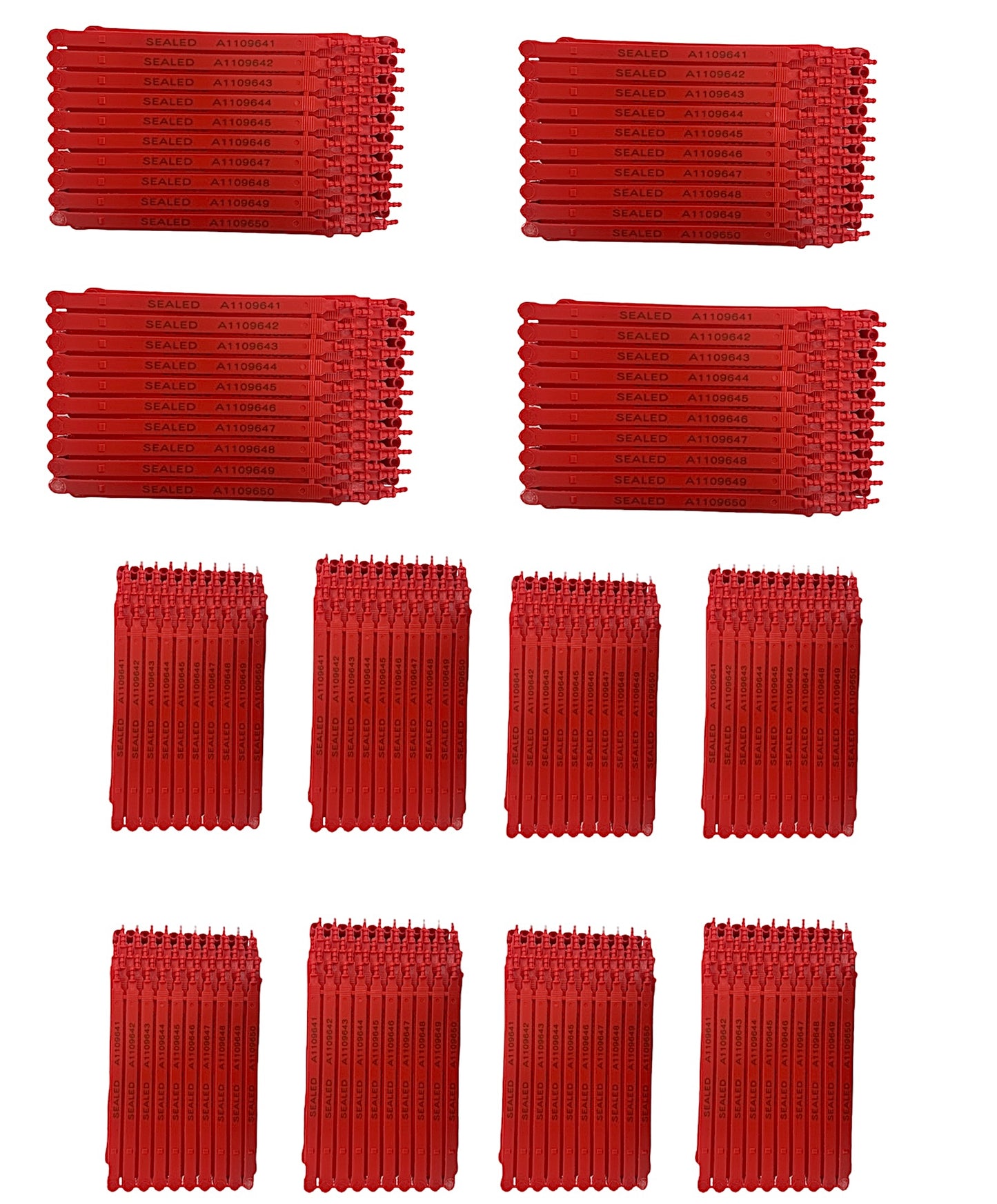 Red Plastic Seals